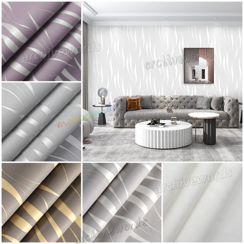 Beige white wave stripe - 3d,