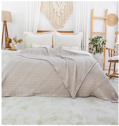 Luxury waffle throw - throw, blanket