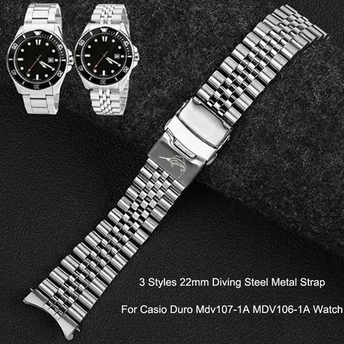 22mm diving steel metal strap - 22mm,