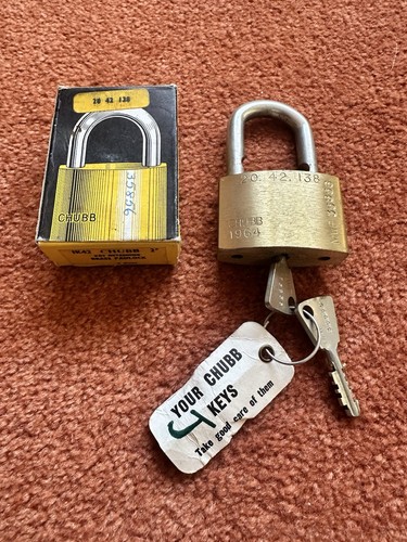 Vintage chubb 1k42 brass - 1k42,