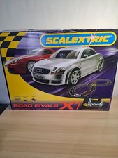 Scalextric Road Rivals X1 Slot Car Set - Audi & Porsche - Boxed Read Desciption