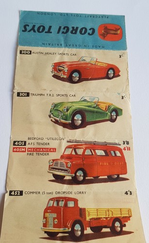 Rare corgi toys catalogue no - toys, catalogue,