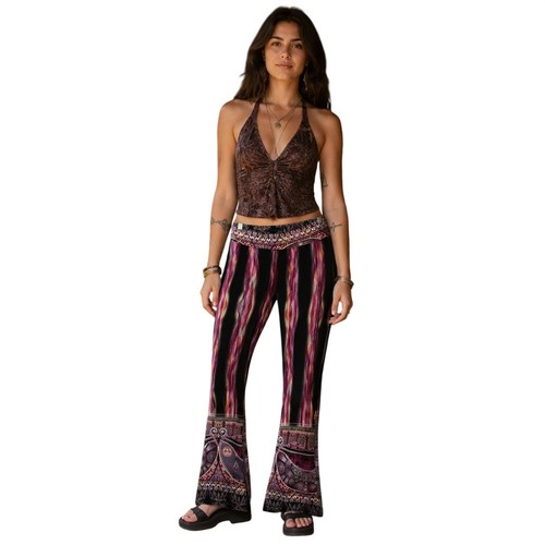 Women boho bell bottom - bell,