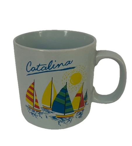 Vtg catalina sail boat mug - vtg,