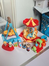 ELC Happyland Funfair Carousel, Pirate Ship, Train