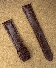 Genuine 18mm Brown HIRSCH Crock Leather Watch Strap Premium Quality 