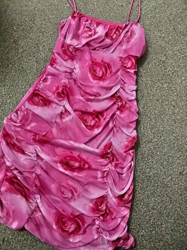 Pink roses dress