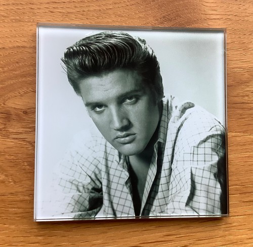Elvis presley glass drinks - elvis,