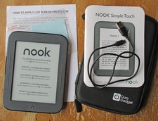 Nook Simple Touch BNRV300 6-inch screen black e-reader, in excellent condition