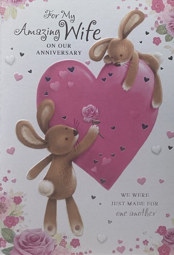 Wife wedding anniversary - anniversary, card