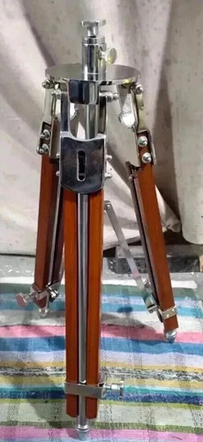 Wooden tripod vintage theater - wooden,