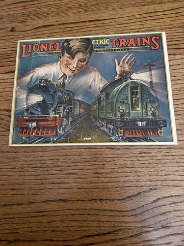 1929 lionel train - 1929, catalog