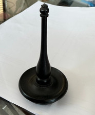 Antique Victorian Ebony Wood Dressing Table Ring Holder/Tree 4" x2.5"