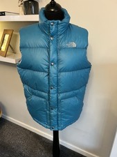 The North Face Baja Blue 700 Down Nuptse Vest Gilet L 100 Korean Label