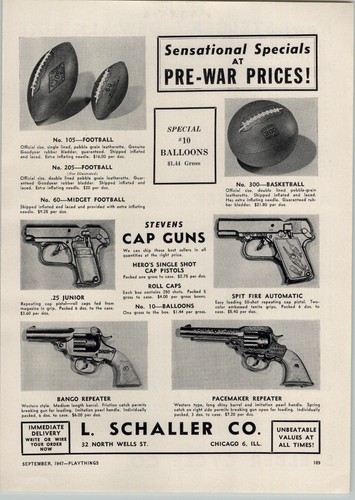 1947 paper stevens - ad, cap