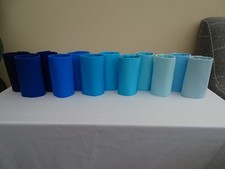 Freestyle disco dance costumes - 3",4" or 6" pony tail cones -Blues & turquoises