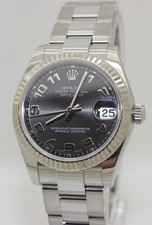 2011 Ladies Steel & White Gold Rolex Oyster Precision Datejust Mid Size 178274