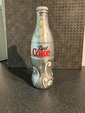 Coca Cola Diet Coke glass bottles unopened Christmas 2007 bow and ribbon design