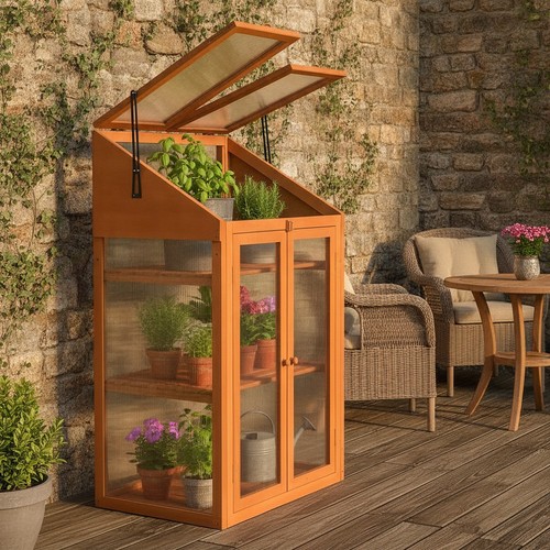 Wooden greenhouse tier - wooden, 3-tier