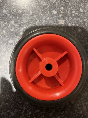 80mm red plastic wheels - x,