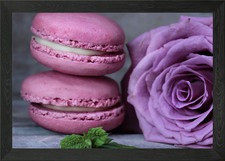 mint rose pink macaroons