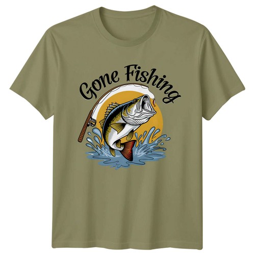 Gone fishing bass fish hobbies - gone,