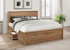 Rustic oak wood effect - wood, drawer