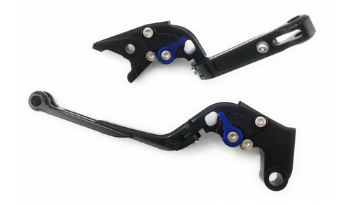 Black blue flip levers pair - flip, up