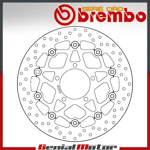 Brake disc floating brembo oro - brembo,