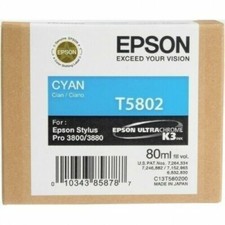 Original Epson T5802 Cyan Ink