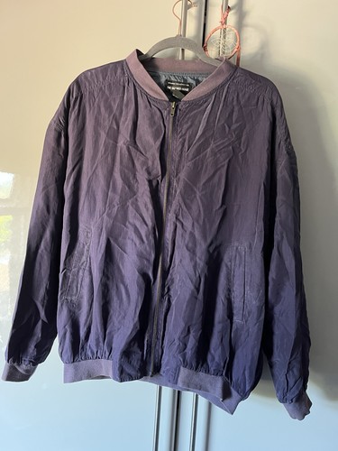 Vintage dark purple 100 silk - vintage,