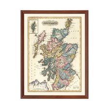 Old Map of Scotland 1823 -