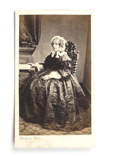 Elderly lady crinoline - elderly,