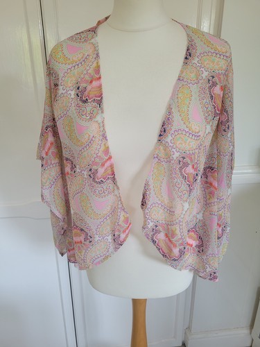 Open front short kimono - front,