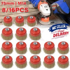 8/16Pc Wire Cup Brush Wheel