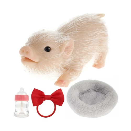 Silicone pet pig doll reborns - silicone,