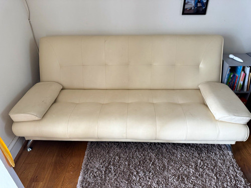Cream faux leather convertible - cream,