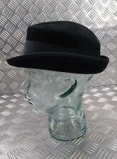 Trilby / Porkpie / Fedora Style Black Felt Hat UK Made Failsworth Large FWS1
