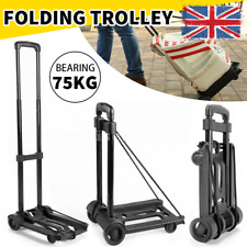 Portable Lightweight Trolley Folding Hand Truck Luggage Cart Warehouse Shopping