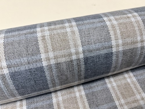 Woolen check fabric upholstery