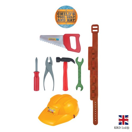 Childrens toy tool belt hat - tool,