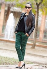 Zara Super Soft Lambskin Black Leather Biker Jacket - Gold Studs - Size XS