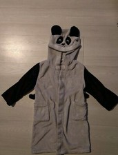 H&M Panda Grey Night Gown Kids Size US 2-4 Years