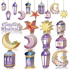 36 Pcs Eid Ramadan Ornaments