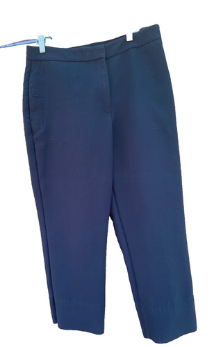 Ladies navy cropped smart - ladies,