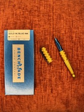 NEW Discontinued Benchmade 1100-9 Gold Tactical Pen With Blue Ink Hard To Find