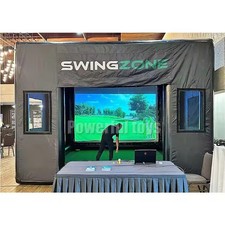 Portable Outdoor Inflatable Golf Field Inflatable Golf Simulator Tent Enclosure