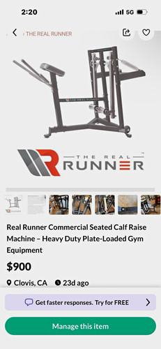 Real runner seated calf raise - real,
