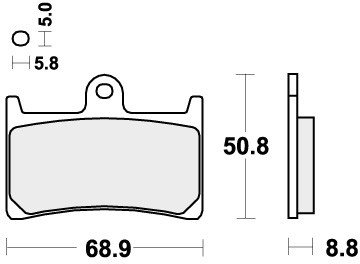 Sbs brake pads front for - brake,