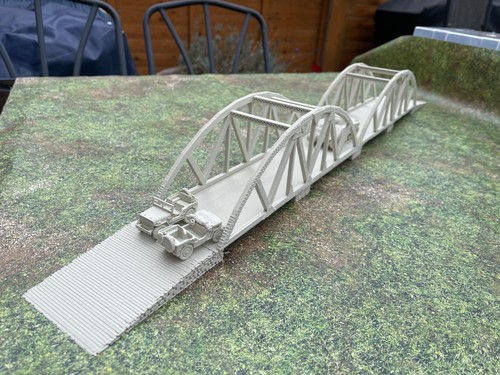 Steel bridges arched - steel, square